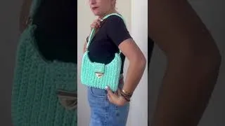 Miniature : 🩵 Le sac crochet qui fait craquer tout le monde ! 😍 #loupassion #crochetfacile #crochetbag