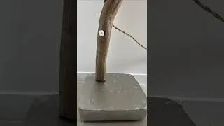 Miniature : Fabrication d’un lampadaire en bois flotté exceptionnel - Résultat magnifique au final ! #handmade