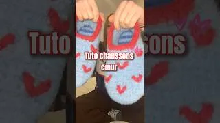 Miniature : Tuto cœur chaussons au crochet #crochet #tuto #crochettutorial #slippers