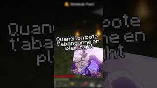 Miniature : Quand ton pote t'abandonne en plein fight... | #minecraft #fr #gaming #survie #clips #shorts #humour