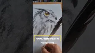 Miniature : Peinture Encre & Plume d'oie #création #animaux