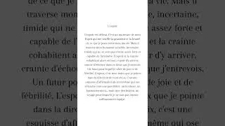 Miniature : L'espoir - Texte à méditer #espoir #meditation #réflexionsinspirantes