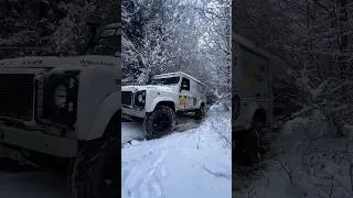 Miniature : Land Rover on the snow