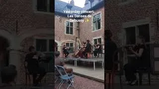 Miniature : Yesterday concert, I played Debussy's Danses, clair de lune and first Arabesque ✨🎶😊🏰