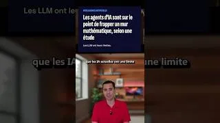 Miniature : Cette étude détruit le mythe de l'IA toute-puissante #ai  #llm  #chatgpt