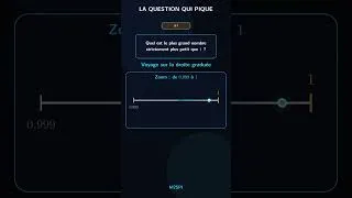 Miniature : La Question qui Pique #1 — Quel est le plus grand nombre plus petit que 1 ?