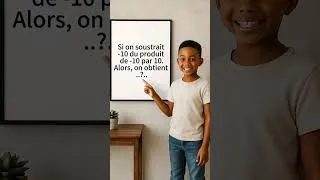 Miniature : Si on soustrait -10 du produit de -10 par 10 alors, on obtient ... ? #multiplication #produits
