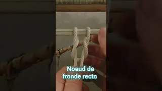Miniature : Le noeud de fronde recto(macramé débutant)