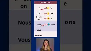 Miniature : 🇫🇷 Comment conjuguer les verbes du 1er groupe à 2 bases - Ex: ACHETER ✅💯#learnfrench #speakfrench
