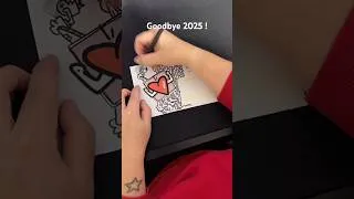 Miniature : Say Goodbye 2025 #streetarteverywere #dessin #art #doodleart #livedraw