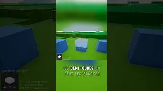 Miniature : Stacker des "demi-dalles" (pas) comme dans Minecraft #polyhedron #minecraft #gameplay