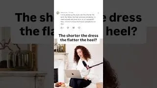 Miniature : The shorter the dress the flatter the heel?