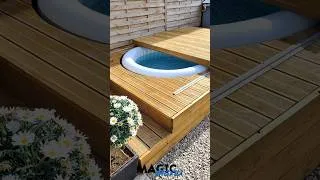 Miniature : Idées anti-canicule avec la terrasse motorisés pour SPA gonflable 😎#canicule #spa #jacuzzi