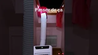 Miniature : Idée d'évacuation de clim mobile propre #canicule #clim #diy