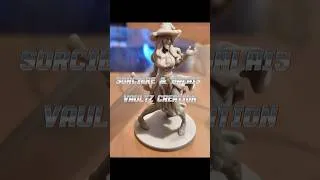 Miniature : Sorcière & Balais |VaultZ Créations|#3dprint #elegoo #vaultz #witch