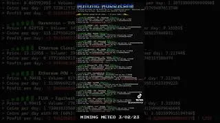Miniature : mining météo du 3 février 2023 #minage #cryptonews #mining #cryptomonnaie #crytonews