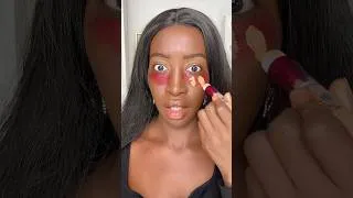 Miniature : the WEIRDEST MAKEUP in the world😳 #makeup #beauty #hack #makeuptutorial #funny #rate #trending