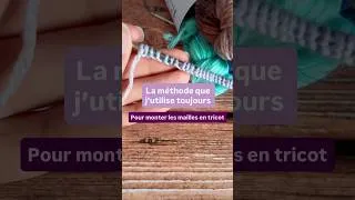Miniature : Monter les mailles en tricot | Maloraé Designs #tricot
