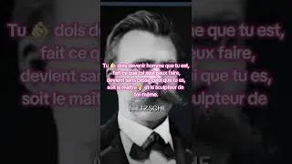 Miniature : Deviens qui tu es, façonne ta vie selon tes valeurs #Nietzsche #Philo #Motivation #Mindset #Shorts