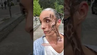 Miniature : Challenge 10/15 une girafe en train de siroter un cocktail (thème qui me désespère) #facepainting