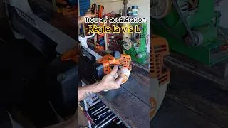Miniature : Trou à l'accélération ? Règle ta vis L ! 🛠️#astuce #réglage #stihl #short