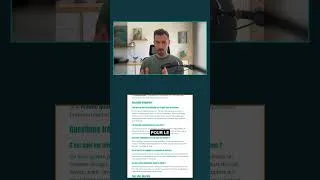 Miniature : Ma vidéo en haut, l'article qu'elle a généré en bas
