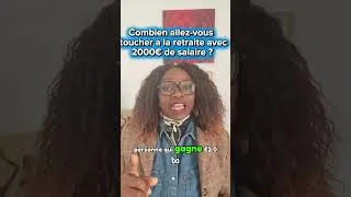 Miniature : Combien à la retraite avec 2000€ de salaire?  #shorts