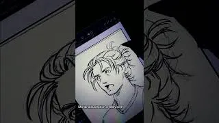 Miniature : inking a comic panel ⚽️ #portrait #drawing #ink #digitalart #artshorts