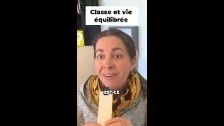 Miniature : Classe et vie équilibrée #shorts