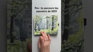 Miniature : Sketchbook tour : dessins de 2021 #sketchbooktour #carnetdevoyage #carnetdecroquis #aquarelle