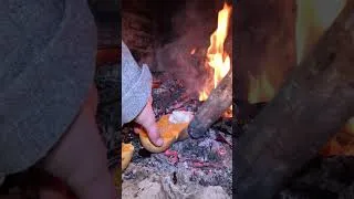 Miniature : Recette #bushcraft : Butternut au ROBLOCHON !! #shorts