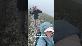 Miniature : Alerte tempête de neige en montagne en plein mois de mai #montagne #randonnée #tempête