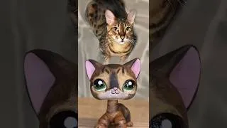 Miniature : J’ai customisée le chat de @Joyca , Nevada en figurine LPS 🐈 #littlestpetshop #lps #lpscustom