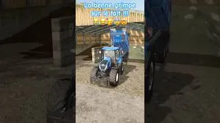 Miniature : FS25 - La benne grimpe sur le toit !!! 😭😂🥳😰🤯 #farmingsimulator25 #fail