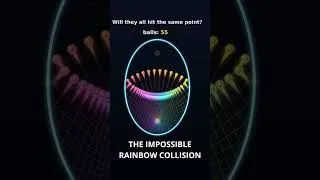 Miniature : **Can 377 Balls Hit the EXACT Same Point? 🤯 The Result Is INSANE! #Shorts  #ai  #maths **