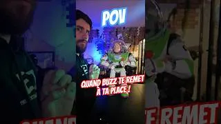 Miniature : POV : Quand Buzz te remet à ta place ! Ne t'amuse jamais avec son laser 😅  #disney #toystory