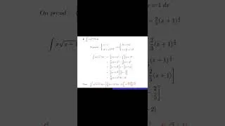 Miniature : Deux intégrales classiques à résoudre par intégration par parties #maths