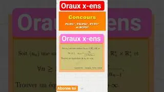 Miniature : Trouver un équivalent d'une suite oraux x-ens. #maths #education #examen #partiels #astuce #cpge