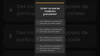 Miniature : Génie Civil Matériaux de Construction | QCM #géniecivil #maths #qcm #science