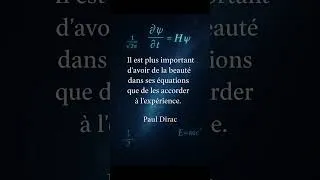 Miniature : Il est plus important d’avoir de la beauté dans ses équations que de les accorder à l’expérience