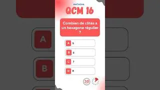 Miniature : QCM 16: Tu connais bien les figures géométriques ? Teste-toi !#Géométrie #MathsCollège #DéfiMaths