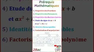 Miniature : Rappel Mathématiques - 2Bac #maths #2bac #préparation #prérequis #limites #limites_continuité