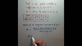 Miniature : Calculer une moyenne de notes coefficientées | Méthode simple Maths CRPE