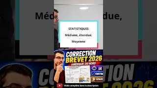 Miniature : Statistiques : Calculer une médiane, étendue et moyenne