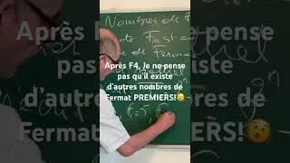 Miniature : Les Nombres de Fermat et la condition nécessaire de la primalité de 2^k+1 #shorts #maths 🥸