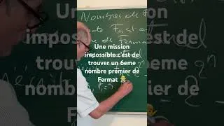 Miniature : Les nombres premiers de Fermat #shorts #math