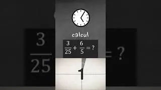 Miniature : Voici un exercice sur l'addition des fractions!