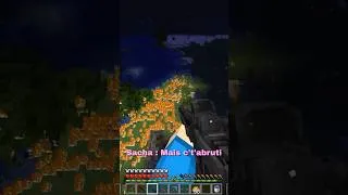 Miniature : “Tu crois qu’il tombe si je tire ?” 😭 #minecraft #shorts