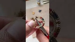 Miniature : Tuto - Boucles d’oreilles Soleil Tissé