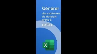 Miniature : Créer des centaines de dossiers grâce à Excel #shorts